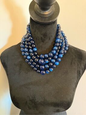 Blue Beaded Necklace